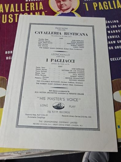 Cavalleria Rusticana / I Pagliacci Box Set Lpd