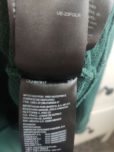 Calvin Klein Jeans Monogram Sweatshirt / Jumper Green Size S
