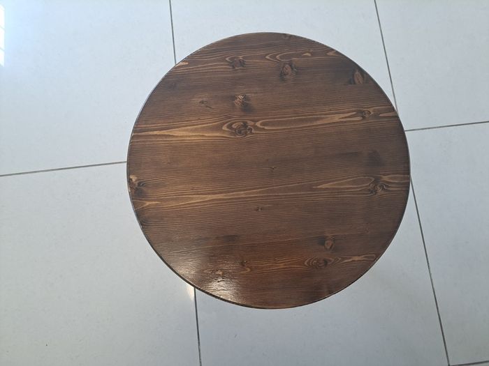 Beautiful little coffee table made from reclaimed wood.