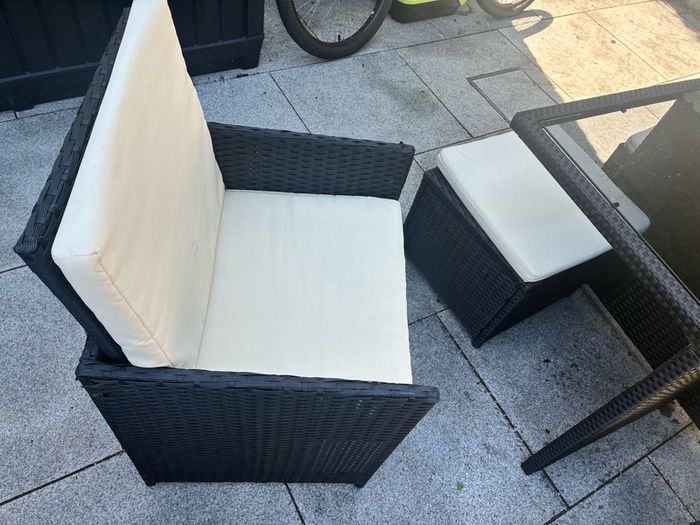 garden furniture rattan cube