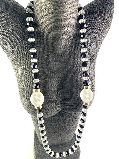 Art Deco Style Glass Beaded Necklace