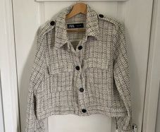 Ladies Zara monochrome jacket. Size L