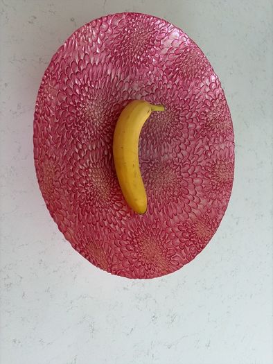 Large Pink Glass Bowl