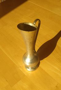 Small single stem silver vase