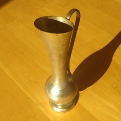 Small single stem silver vase