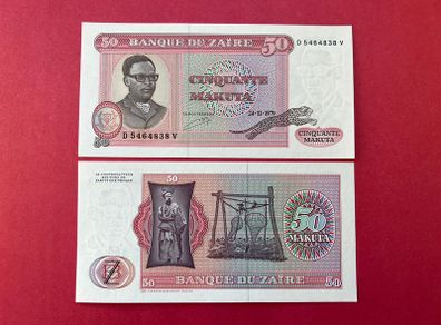 Zaire  50  Makuta  1979  Pick 17a   ( Uncirculated )