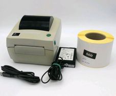 Zebra LP2844Z thermal label printer + 500 labels , spare head & roller buckels+ gear