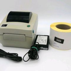 Zebra LP2844Z thermal label printer + 500 labels , spare head & roller buckles+ gear