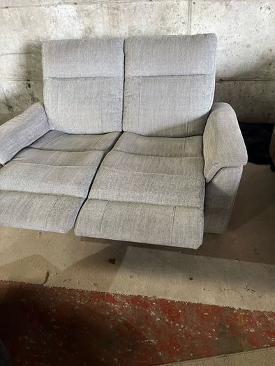 Grey 2 seater recliner set