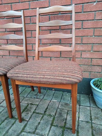Lovely Pair Of Mid Century Vintage Gplan Chairs Film Prop