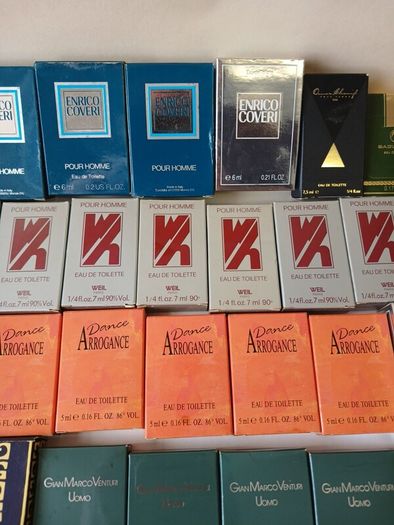 70 Vintage Sample Perfume and Cologne Bottles (unused)