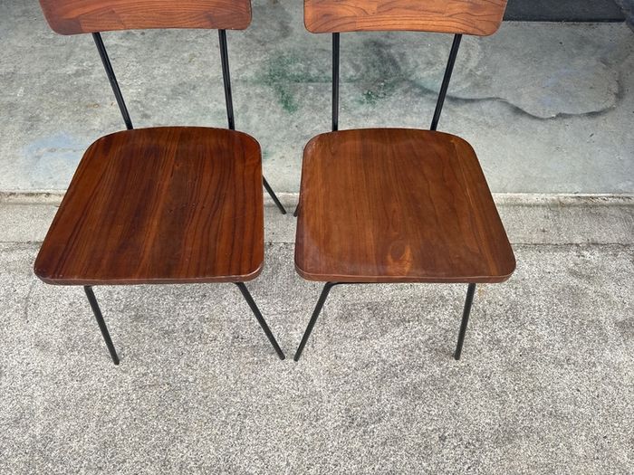 Antique Walnut Chairs x 2