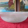 15.25 Inches Wide Murano Style Centerpiece Glass Bowl Image 8