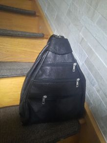 Leather rucksack