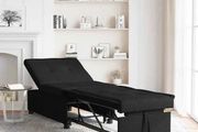 Sofa Bed Black 194 x 67 x 37 cm Fabric
