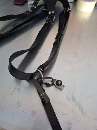 dual leather camera holster