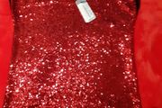 Red sequin top, Miss Sixty, Size XS ( big fit)