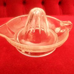 Antique  Glass Grape Fruit Squeezer 9" (Large)