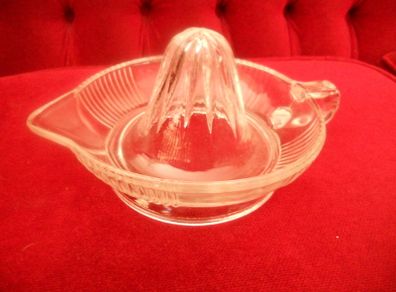 Antique  Glass Grape Fruit Squeezer 9" (Large)