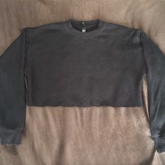 SKIMS Cotton Fleece Cropped Crewneck