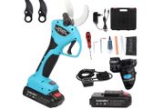 Laecabv 40 mm Professional Electric Secateurs, 21 V Battery Scissors for Garden, Electric Loppers Battery Secateurs with Brushless Motor