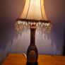 vintage wooden lamp Image 2