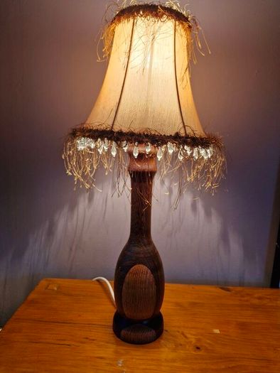 vintage wooden lamp