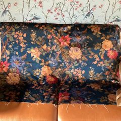 Liberty London Vintage Velvet Fabric Lady Kristina Rose - Lapis Floral