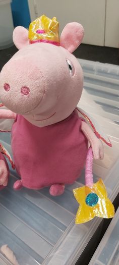 Ty Beanie; Peppa Pig Large Princess Peppa Pig Teddy (4)