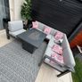 Garden corner sofa with gas table Image 4