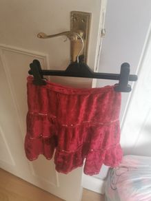 Girls red skirt