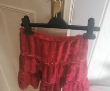Girls red skirt