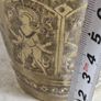 Vintage Lassi Cup, Engraved Indian Brass Beaker, Brass Cup, Antique Brass Image 2