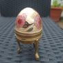 Vintage 1970's Cloisonne/Enamel Brass Egg Trinket Box Image 3