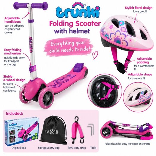 Trunki Folding Scooter Large Excellent Condition