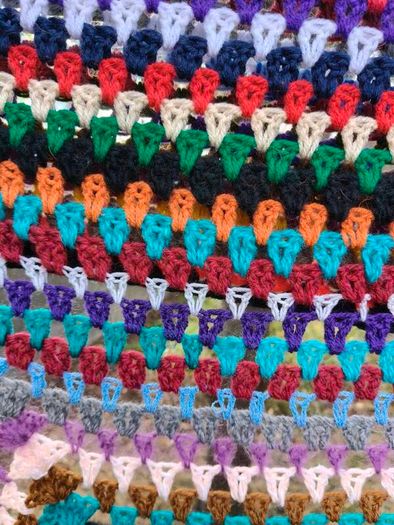 Large Vintage Crochet Blanket