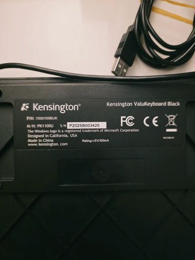 Spill Resistant Kensington Wired Keyboard