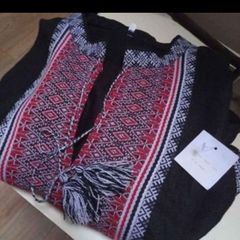 Bohemian hand embroidered linen shirt, relaxed fit. plus size new with tags.