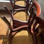 Six antique mahogany spoon / balloon-back chairs Image 7