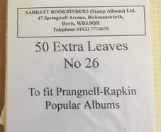 50 Extra Leaves to for Prang-Rapkin Popular Albums (Stamp Album)