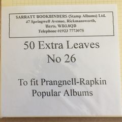 50 Extra Leaves to for Prang-Rapkin Popular Albums (Stamp Album)