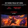 34 Inch Ultrawide Curved 180Hz Gaming Computer Monitor,1500R PC Screen 21-9 UWQHD (3440x1440),128% sRGB,Adaptive Sync,178 Viewing Angle HDMI Display Port,Compatible with Wall mounting-Black Image 2