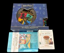 Harry Potter Bundle Colour Changing Candle, Spell Book & Breakfast Set