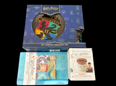 Harry Potter Bundle Colour Changing Candle, Spell Book & Breakfast Set