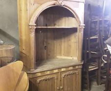 pine corner cabinet