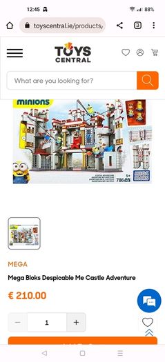 Mega bloks Minions Castle Adventure building set