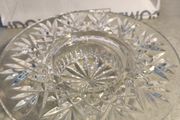 A wonderful Waterford Crystal Bethany Pillar Candle holder. In good condition with acid mark to base.