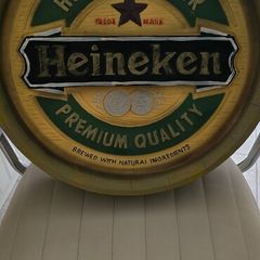 heineken Barrel sign