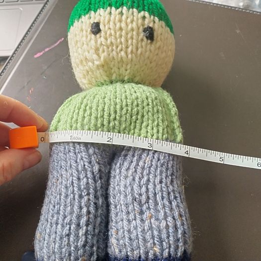 hand knitted toy