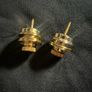 strap lock guitar system gold Image 4